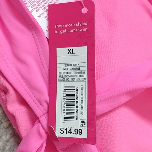 FINAL NWT Xhilaration Swim Top - Target - Picture 3 of 5